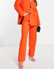 DESIGN pop boy suit pant in bright orange at ASOS